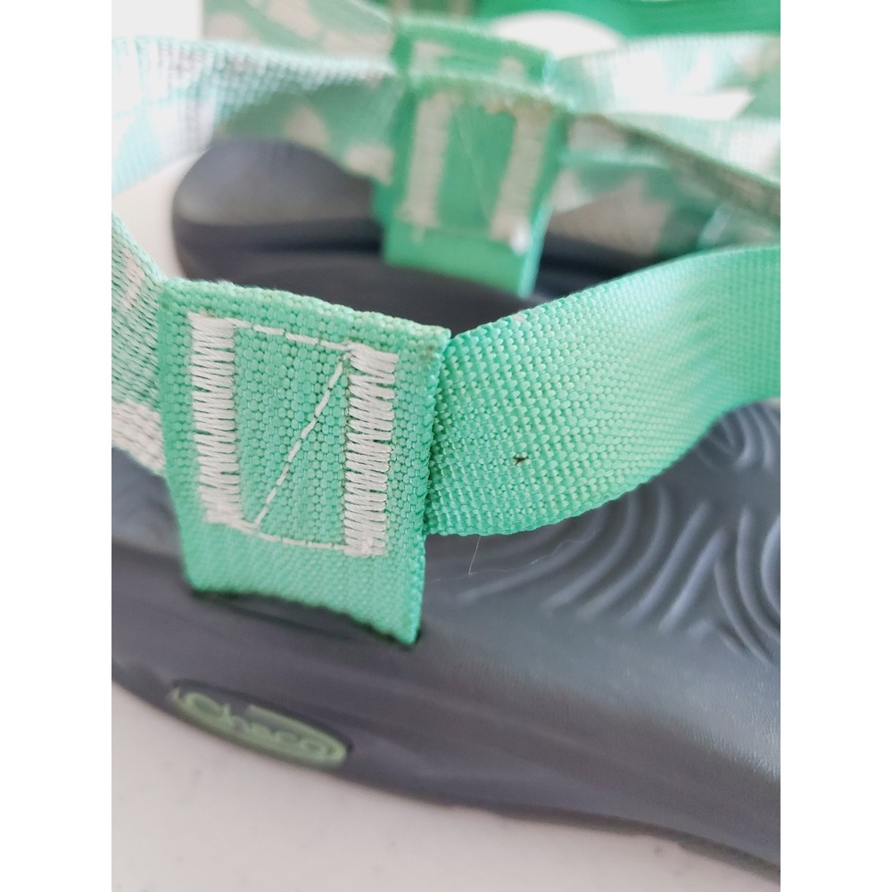 Chaco Womens Z Cloud 2 Mint Green Strappy Toe Loop Hiking Sandals Size 7 J107070 - Picture 8 of 10